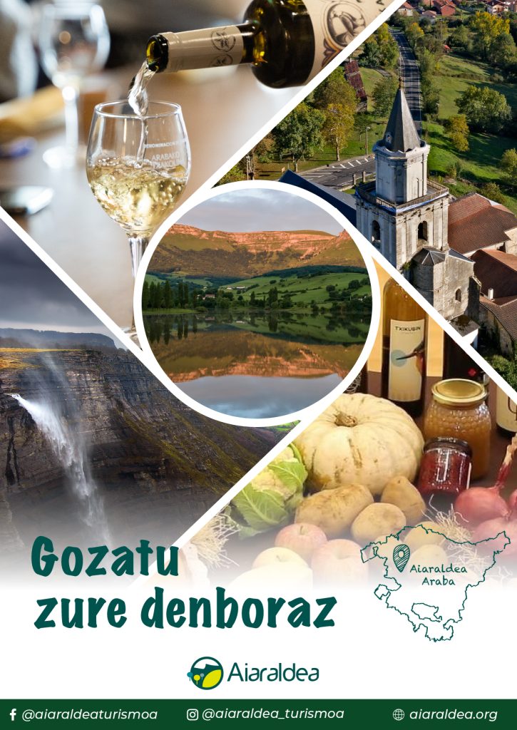 aiaraldeaeusk-725x1024 Aiaraldeko Kuadrillak Gozatu zure denboraz kanpaina atera du, bisitariek Aste Santuan Aiaraldea helmuga gisa hauta dezaten, bilatzen duten guztia aurkituko baitute bertan