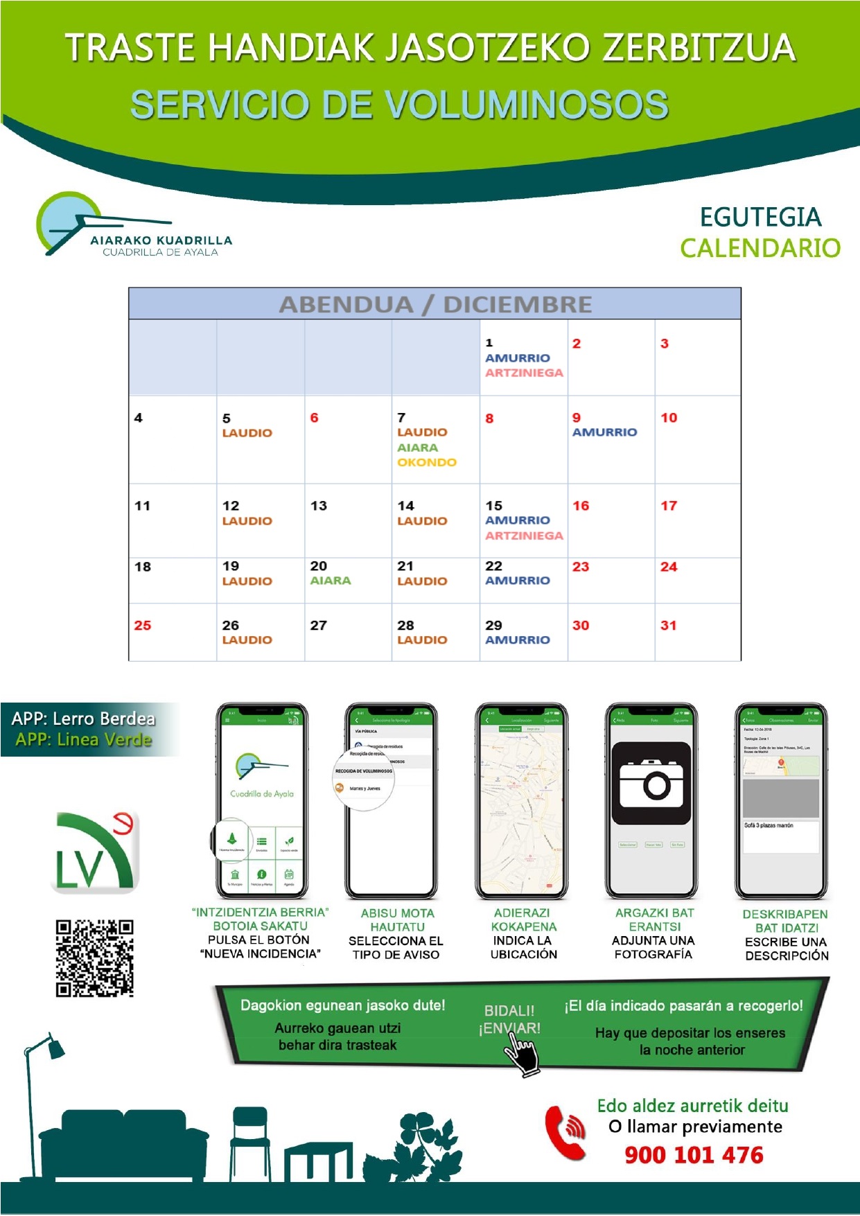 VOLUMINOSOS-diciembre-2023_page-0001 CALENDARIO DICIEMBRE Recogida selectiva de residuos voluminosos y enseres en la Cuadrilla de Aiaraldea