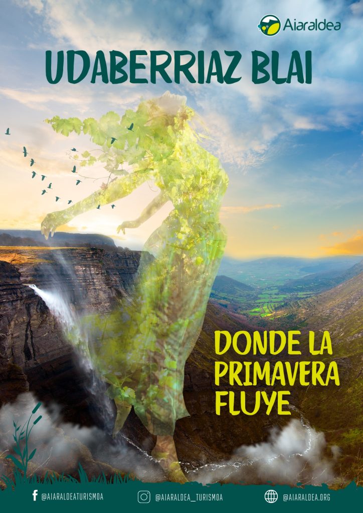 fotoUdaberriazBlai-724x1024 La Cuadrilla de Aiaraldea invita a visitar Aiaraldea con su campaña primaveral Donde la primavera fluye