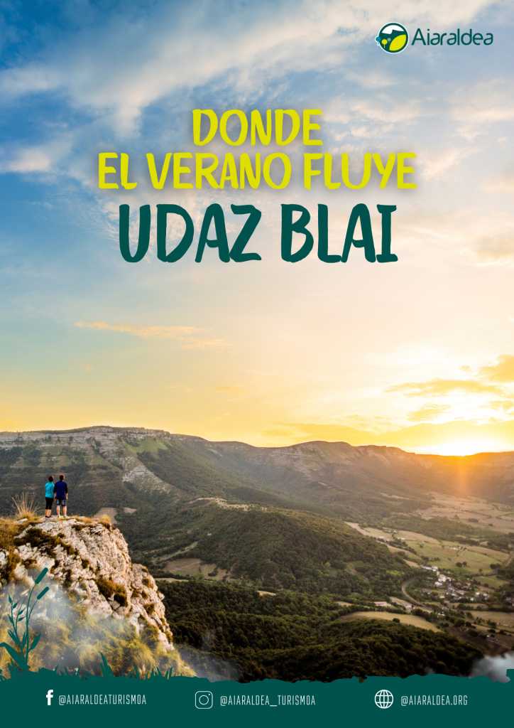 campana_verano-UDAZ-BLAI-724x1024 La Cuadrilla de Aiaraldea presenta el Mirador Digital del Salto del Nervión y lanza su campaña estival Donde el verano fluye, que invita a conocer Aiaraldea, un destino con encanto en plena naturaleza y con historia