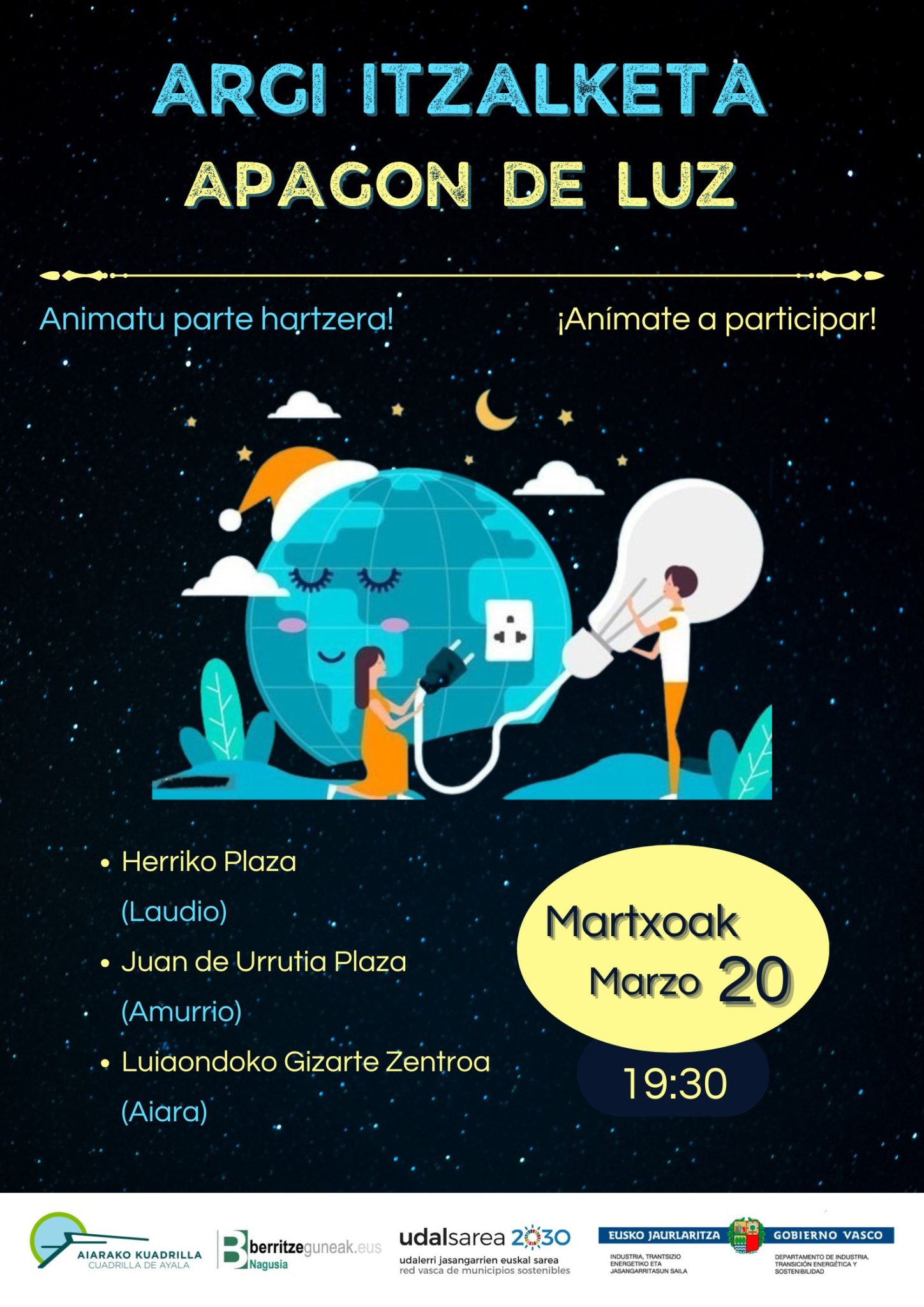 Kartela-scaled Aiaraldeko Kuadrillak, hainbat ikastetxerekin batera eta 2030erako Eskola Agenda programaren barruan, eskualdeko bigarren itzalaldia antolatu du martxoaren 20an