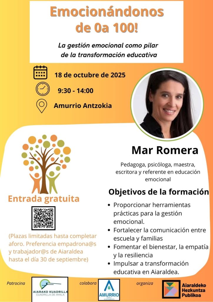 ad18f7bc-c324-4d51-9bb4-3efbe75ce56e-724x1024 La Cuadrilla de Aiaraldea, en colaboración con Aiaraldeko Hezkuntza Publikoa, organiza una formación dirigida al profesorado y familias del sector educativo