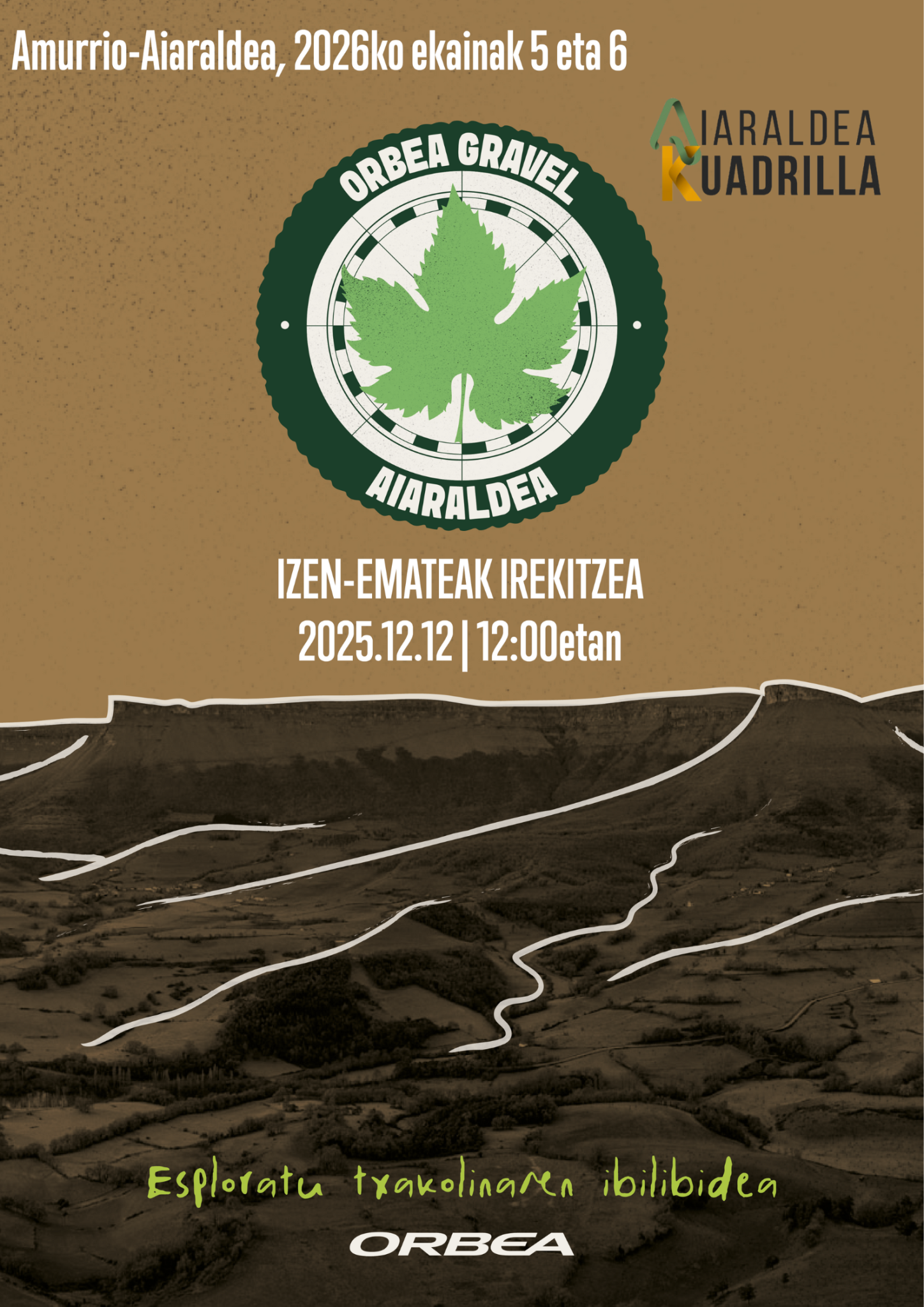 Gravel-Aiaraldea-eusk-scaled Aiaraldeko Kuadrillak kirol-turismoaren aldeko apustua indartu du Orbea Gravel Aiaraldea 2026 ekitaldiarekin