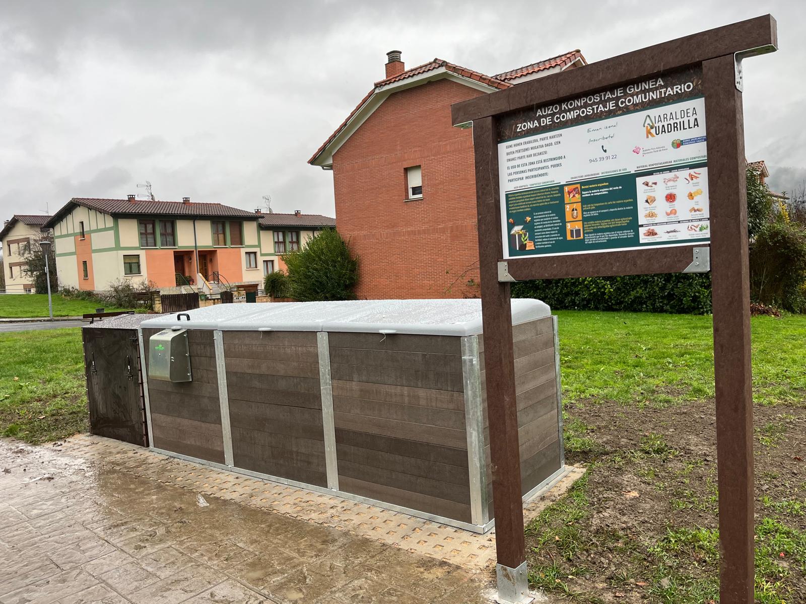 Compostaje-Comunitario Aiaraldeko Kuadrillak bere auzo konpostaje sarea bi gune berrirekin zabaltzen du, Arraño eta El Soto-Zaldua